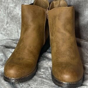 Tan Suede Look Chelsea Boots